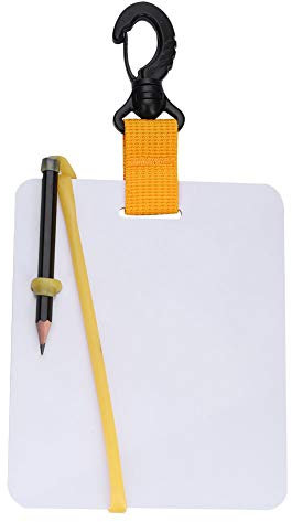 Agatige Tauch-Schreibtafel, Unterwasser-Schreibtafel Mit SwivelClip Und Bleistift Für Wassersport, Schwimmen, Schnorcheln, Angeln, Tauchen