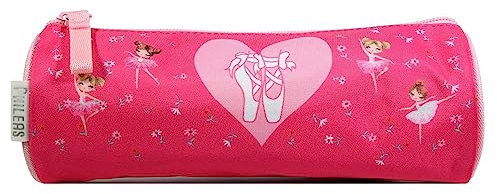 Bagtrotter Trousse Scolaire Ronde Phileas Danseuses Rose