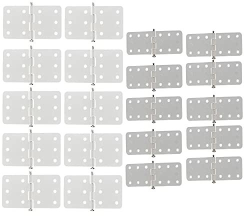 logyues 2 Sizes RC Airplane Nylon Hinges Model Replacement Parts Airplane Fixed Wing Set of 20