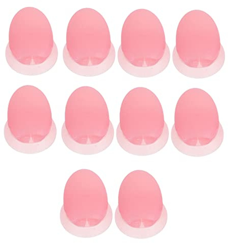 minkissy 10pcs Lip Brush Cover Sturdy Silicone Tip Protector Reusable and Dustproof Compact for Travel Translucent Red