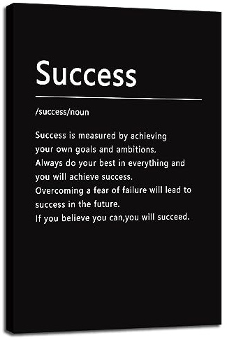 Success Nomen, inspirierender Leinwanddruck, motivierendes Unternehmerzitat, Malerei, Poster, Kunstwerk, Leinwanddrucke, Wanddekoration für Büro, Wohnzimmer, Zuhause, gerahmt, fertig zum Aufhängen,