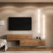 Planetmöbel TV Wohnwand Wohnzimmer 2X 140 cm Gold Eiche, Modern, TV Schrank mit 2 Klappen als Stauraum, hängend oder stehend