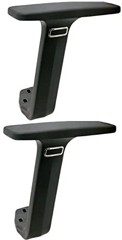 Milageto 2 Stück Bürostuhl Armlehne Ersatz Armlehne Gaming Stuhl Armlehnen Zubehör, Schwarz