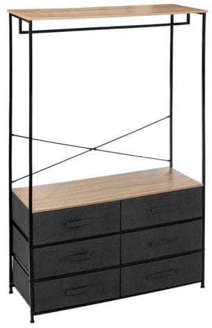 5five - kleiderschrank mit 6 schubladen tissa