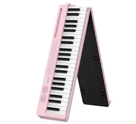 electronic-keyboards Folding Musical Keyboard Professionalportable Controller Electronic Piano Instrument Adults Piano Digital (Color : Pink)