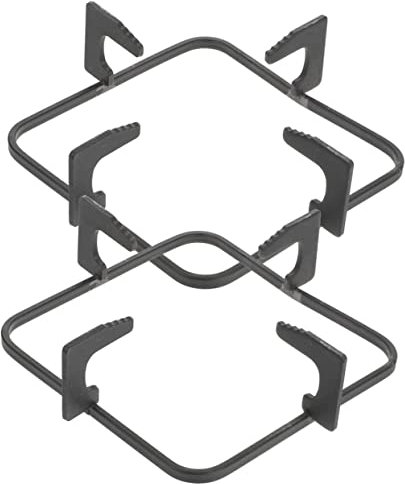 PRETYZOOM 2 Pièces Support De Cuisinière à Gaz Support De Poêle Grille De Cuisinière Anneau De Support De Casserole Wok Support Petite Casserole Carré Fonte Petits Outils Rond