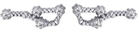 Sternbild-Ohrringe Zwillinge – Eingelegte Zirkon-Kristalle, Kreativer Sternzeichen-Schmuck, Sternbild-Ohrstecker, Modeschmuck, Geschenke Für Frauen Und Mädchen, Einheitsgröße