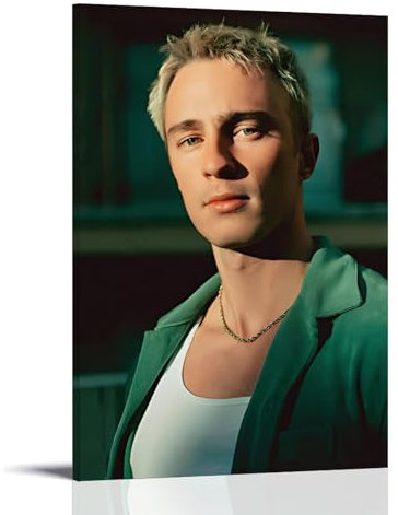 QEWSAR Drew Starkey Poster mit berühmten Schauspielern, Kunstdruck auf Leinwand, Wandfarbe, Kunstdekoration, moderne Wohnkunstwerke, Geschenkidee, 40 x 60 cm