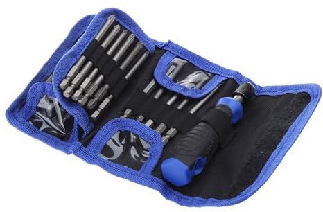 Jeu d'embouts de tournevis de 100 mm de long avec poignée et pochette pour embouts de sécurité en acier Torx à fente pour taraudage bi-sécurité