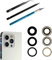 Lentille de Rechange arrière en Verre Saphir pour iPhone 12 Pro Max 6,7, avec kit d'outils de réparation,Anti-Rayures et étanch