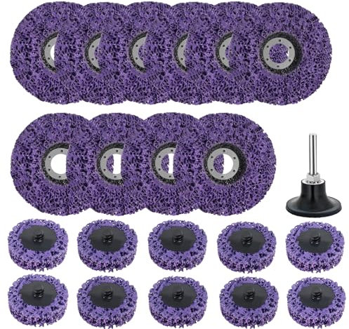 21 Pack Paint Strip Discs Stripping Wheel for Angle Grinder, 4-1/2'' x 7/8'' & 2 Rust Remover Wheel, Comprehensive Paint Stripper Disc Kit for Cleaning and Removing Paint, Welds, Oxidation