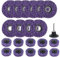 21 Pack Paint Strip Discs Stripping Wheel for Angle Grinder, 4-1/2'' x 7/8'' & 2 Rust Remover Wheel, Comprehensive Paint Stripper Disc Kit for Cleaning and Removing Paint, Welds, Oxidation
