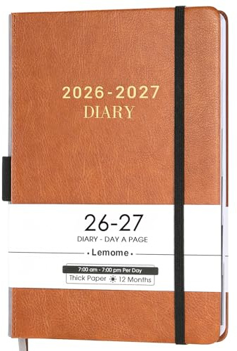 Daily Planner 2026-2027 - Diary 2026-2027, Appointment Book with Tabs
