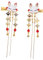WRITWAA Chinesisches Haarnadel-set 2-teilig Traditionelle Spange Mit Dekorativen Quasten