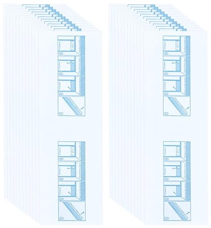 Ainkou 24 PCS Clear Window Fly Trap Stickers for Indoors, Non-toxic Sticky Glue Paper Sticky Strips Fly Catcher Traps for Home, Restaurant, Canteen