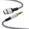 iPhone 16 Aux Kabel USB C, USB C auf Klinke 3.5 Adapter 1M, USB C Aux Adapter Audio Kabel für iPhone 15, Samsung Galaxy S25 S25+ S24 S23 22 Ultra, A55 A15 A25 A54, iPad Pro, Pixel, Auto, Kopfhörer