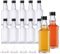 YBCPACK Lot de 12 bouteilles en verre de 100 ml à remplir – Bouteilles de liqueur vides, petites bouteilles d'alcool avec bouchon à visser, entonnoir, parfaites pour les liqueurs d'œuf, les schnaps et