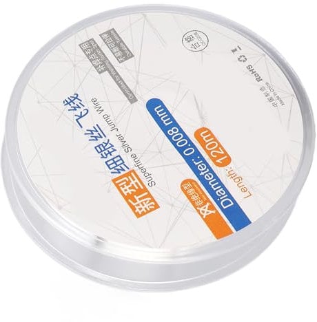 Telefon Motherboard -Fingerabdrucksprungdraht, Superfine Silberdraht Nicht Isoliert 0,008 Mm 120 M Telefon Motherboard Fingerabdruck PCB BGA, Schweißdraht