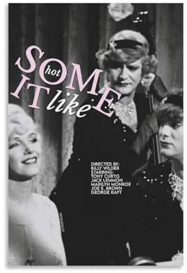 YRAEYWAER Some Like It Hot(4) Poster ästhetische Dekoration Wohnzimmer moderne Familie Schlafzimmer Wohnzimmer Wandkunst Dekoration Poster 20 x 30 cm (08 x 12 Zoll) ohne Rahmen Stil