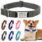 Hundehalsband mit Namen Telefonnummer - Halsband Hund Personalisiert, Bequeme, Einzigartige Halsbänder, Geeignet für Kleine, Mittelgroße und Große Hunde und Katzen(S,Grau)