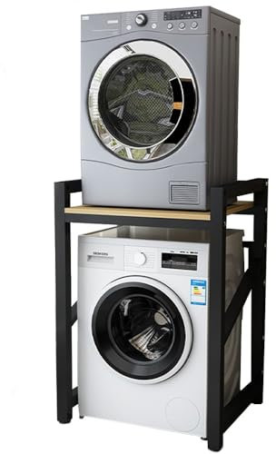 GTATBTG Ripiani regolabili sopra lavatrice asciugatrice, lavanderia salvaspazio, versatile mensola da bagno e cucina, 73 x 63 x 105 cm, perfetta per la casa nization
