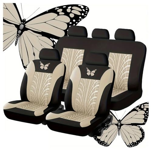 9Pcs Voiture Cuir Ensembles Housses siège, pour Peugeot 3008 II SUV/3008 I P84 T8 2009-2019 2020 2021 2022 2023 2024 Respirant Antidérapant Imperméable 5 Seats Full Set Accessoire,B