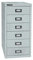 BISLEY MultiDrawer, 29er Serie, DIN A4, 6 Schubladen, Metall, 645 Lichtgrau, 38 x 27.9 x 59 cm