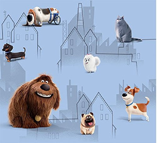 Illumination Entertainment Disney The Secret Life of Pets Rideau de Douche XXL en Pet 250 x 140 cm