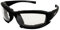 Epoch Hybrid Photochrome gepolsterte Motorrad-Sonnenbrille, klare bis rauchfarbene Gläser, ANSI Z87.1+