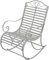 GardenPleasure Schaukelstuhl Eisen Terrasse Garten Schwingsessel Schwingstuhl