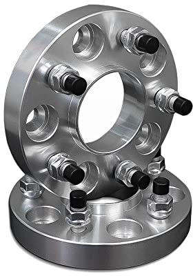 M MODAUTO Separador Ruedas del Vehículo, Espaciador de Ruedas, con Pernos Específicos, Anclaje 5x100, Grosor 20mm, Buje 57.1, con Doble Tornilleria, sin Centrador, Modelo F361AB