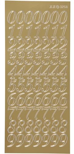 Creativ Aufkleber, goldfarben, Einheitsgröße