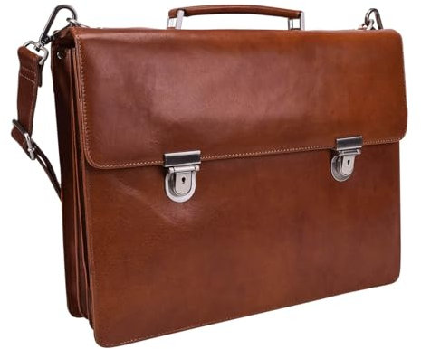 Leonhard Heyden Cambridge Aktentasche mit Laptopfach 42 cm Cognac