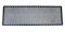 2 griglie a nido d'ape universali in ABS, 104 x 34 cm, colore nero