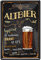 HHS Biersorten Deko Witzige Bier Blechschilder Biertrinker Wandschild Türschild Kneipe Bar Pup Bistro (20 x 30 cm, Altbier - kupferrot bis Tiefbraun 1813)