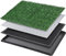 Dog Toilet Tray with Washable Pee Pad and Artificial Grass Patch for Dogs Puppy Toilet Training, Portable Indoor Dog Litter Tray (40.6x50.7cm)