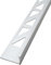 Dalsys Fliesenschiene Winkelprofil 2,5m x 10mm Aluminium (eloxiert) Chrom glänzend, Fliesenprofil