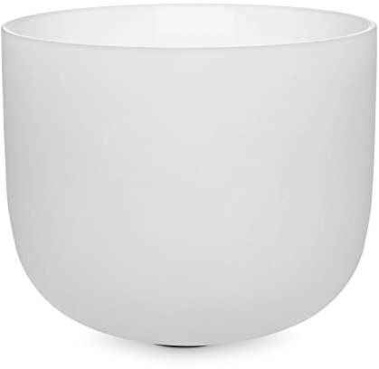 MASSAGE-EXPERT Kristallklangschale [matt, 432 Hz, 33 cm], Set mit Schlägel und O-Ring