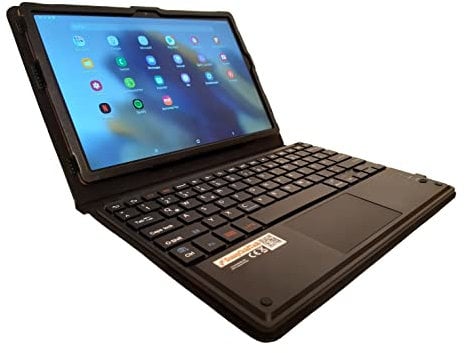 SonnyGoldTech MQ21 pour Galaxy Tab A8 10.5 - Étui clavier Bluetooth avec pavé tactile pour Samsung Galaxy Tab A8 10.5 | Étui clavier pour Tab A8 LTE SM-X205 WiFi SM-X200 | disposition allemande QWERTZ