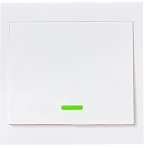 Splenssy eWeLink Bouton-Poussoir Mural Interrupteur Télécommande Télécommande 2 Groupe 86 Interrupteurs Marche/ARRÊT Panneau 433 MHz Télécommande sans Fil RF Émetteur avec Autocollants Position