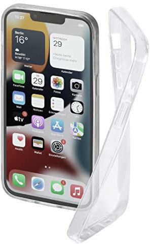 Hama Handyhülle für Apple iPhone 14 „Crystal Clear“ (durchsichtige iPhone 14 Hülle aus TPU, Flexible Schutzhülle, Handyschutz mit Anti-Rutsch-Oberfläche) transparent