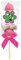 Spiedini di Marshmallow con tag personalizzabili personaggio a scelta kit fai da te per caramellata regalini fine festa compleanno party gadget cotillon (Minnie)