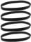 ECSiNG 4PCS Rubber Drive Belt Compatible with Hoover 91LA1702 Breeze Evo Vacuum Cleaner 350mm Circumference 12.6mm Width Closed Loop Timing Belt Black