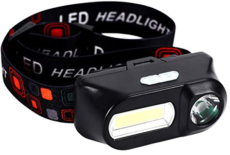 Rianpesn Linterna frontal LED recargable | Linternas frontales alta potencia - Faro impermeable, lámpara cabeza ajustable para bicicleta con diadema para adultos