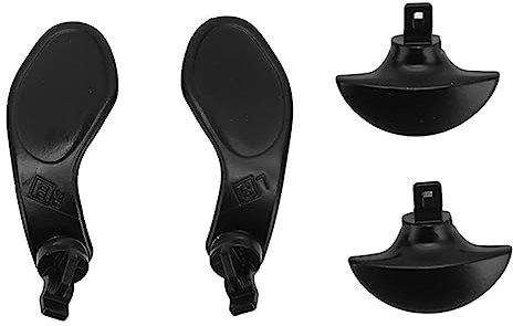 für Edge Controller Back Paddles, Metall-Ersatzknöpfe mit Mattem Finish, Hochwertiger Edelstahl, Kompatibel mit für für EDG Controller (Schwarz)
