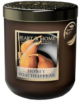Duftkerze, Kerzen, kleines Glas, 110 g / 30 h, Modell Birne, Honig Heart & Home