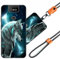 JEZSTHAI Custodia Compatibile con ASUS Zenfone 6 ZS630KL Cover in Silicone TPU Morbido con Cordino/Laccio Tracolla Cellulare,Antiurto AntiGraffio Protettiva Bumper Case con Disegno Motivi,A06