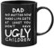 Gifts for Dad Grandpa, Black Coffee Cup 330ml Funny Mug Gifts from Daughter Son, Fathers Day Presents for Dad Birthday Christmas