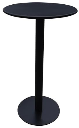 Runder Bartisch, Theken-Bistro-Pub-Tische mit fester Tischplatte und stabilem Untergestell, runder Cocktailtisch für zu Hause, Esszimmer- und Küchenschreibtisch, hoher Thekentisch aus Metall ( Size :