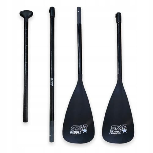 CampSup Star Fiberglas 2in1 4-teiliges Paddel – Leichtes und verstellbares Paddel für SUP und Kajak